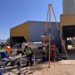 Photo of rotary core drilling