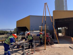 Photo of rotary core drilling